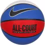 Bola de basquetebol Nike Everyday All Court 8P tamanho 7 ventilada azul/branco/vermelho