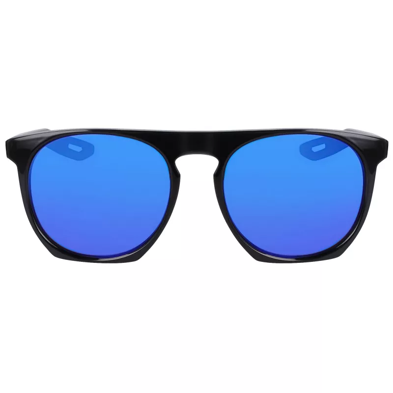 NIKE FLATSPOTXXIIM Óculos de sol unissexo - armação preta, lentes cinzentas fumadas, 52/20/145 mm