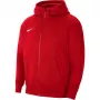 Sweatshirt com capuz Nike Park 20 em polar com fecho integral University Red CW6891 657