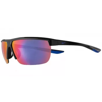 Óculos de sol unissexo NIKE NIKETEMPESTSE - 67/12/122 mm - armação preta mate, lentes cinzentas fumadas