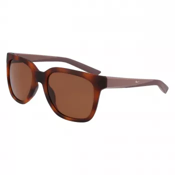 Óculos de sol de mulher NIKE NKFV2412-203 castanho escuro armação quadrada lentes castanhas tonalizadas 51/18/135 mm
