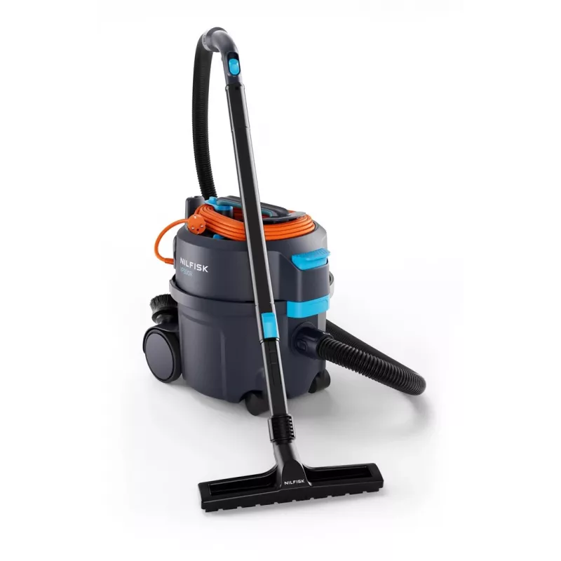 Nilfisk 107421157 aspirador de sólidos e líquidos em plástico reciclado, 800 W, 10 L, 69 dB, cabo de 10 m