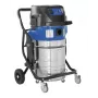 Aspirador de líquidos e pós Nilfisk ATTIX 965-21 SD XC, 50 L aço inoxidável, 1200 W, classe M, XtremeClean