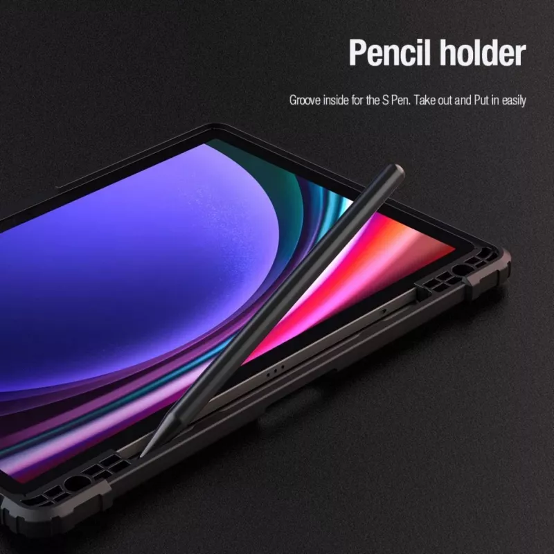 Nillkin Bumper Leather Case Pro capa para Samsung Galaxy Tab S9 - preta