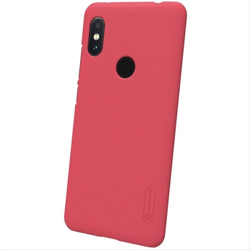 Nillkin Redmi Note 6 Pro Capa Super Frosted Shield vermelha
