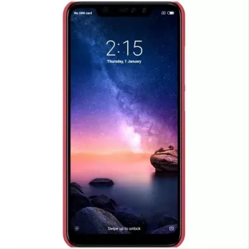 Nillkin Redmi Note 6 Pro Capa Super Frosted Shield vermelha