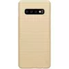 Capa Super Frosted Shield Nillkin para Samsung Galaxy S10e dourada