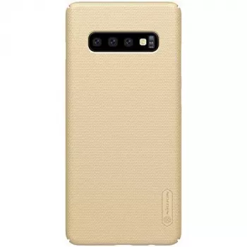 Capa Super Frosted Shield Nillkin para Samsung Galaxy S10e dourada