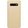 Capa Super Frosted Shield Nillkin para Samsung Galaxy S10e dourada