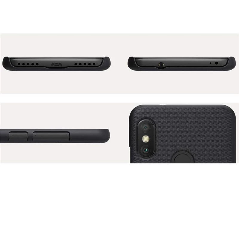 Capa Nillkin Super Frosted Shield preta para Xiaomi Redmi Note 6 Pro