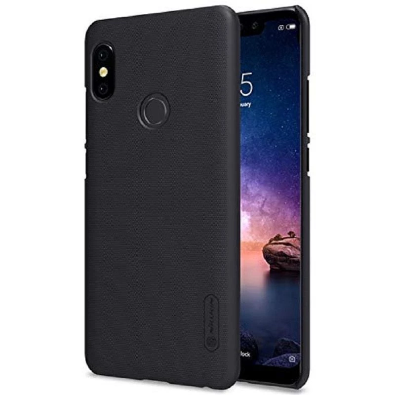 Capa Nillkin Super Frosted Shield preta para Xiaomi Redmi Note 6 Pro
