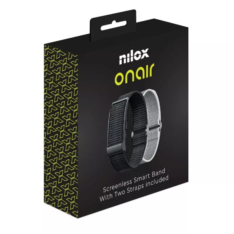 Nilox OnAir Pulseira sem Ecrã Preto/Prateado