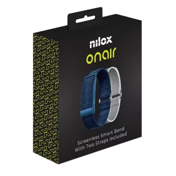 Nilox ONAIR Pulseira Screenless Azul/Prateada