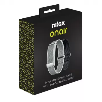 Nilox OnAir Pulseira Screenless Prateada/Preta
