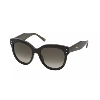 Óculos de sol de mulher NINA RICCI borboleta SNR324550909 Havana acetato castanho lentes degradê 55/18/140 mm