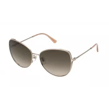 Óculos de sol de mulher NINA RICCI SNR302-600A32 armação Havana/castanho tartaruga lentes castanhas degradê 60/16/135 mm