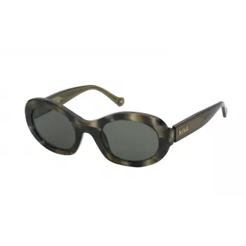 Óculos de sol NINA RICCI para mulher SNR321520P66 Havana castanho armação de acetato lentes cinzentas degradê 52mm