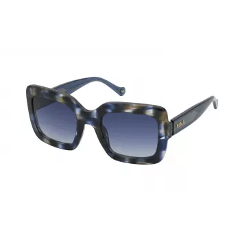 NINA RICCI Óculos de sol de mulher SNR322530811 Havana Acetato Lentes castanhas 53/23/140 mm