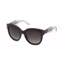Óculos de sol de mulher NINA RICCI SNR3245501CK - armação em acetato preta, lentes em policarbonato cinzentas, 55/18/140 mm