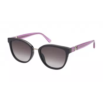 Óculos de sol de mulher NINA RICCI SNR3585401CK - armação de acetato preta, lentes cinzentas degradê, 54/19/140 mm