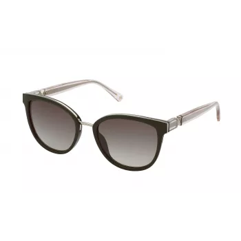 Óculos de sol de mulher NINA RICCI SNR3585406WT - armação cinzenta transparente, lentes degradê cinzentas, 54/19/140 mm