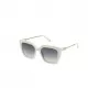 Óculos de sol para mulher NINA RICCI SNR379543GFG - armação dourada, lentes degradê castanhas, 54 mm