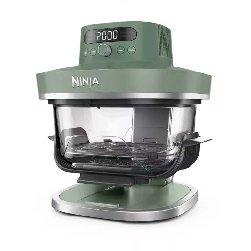 Ninja AS090EUGN 5-in-1 XL Fritadeira a ar de vidro Crispi Pro, 5,7 l, 2050 W, Verde-musgo