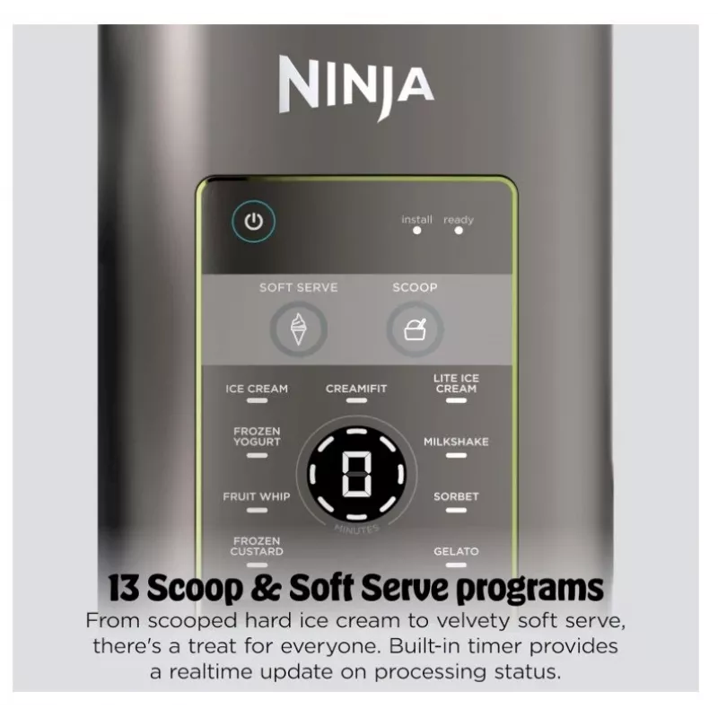 Ninja Creami Scoop & Swirl máquina de gelados e slush 13-em-1 0,48 l azul EU NC702EU