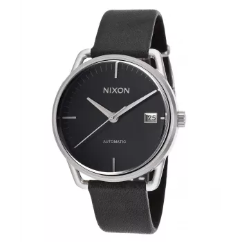 Relógio de homem Nixon Time Teller A199-000-00 39mm mostrador preto pulseira de aço inoxidável preta