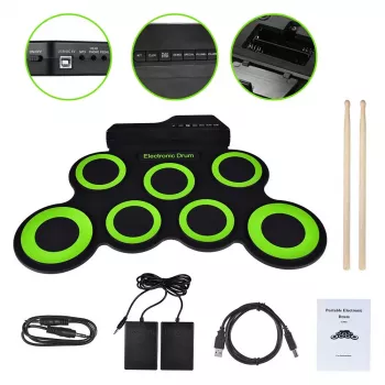 NN Roll Up Drum Pad - Bateria eletrónica retrátil