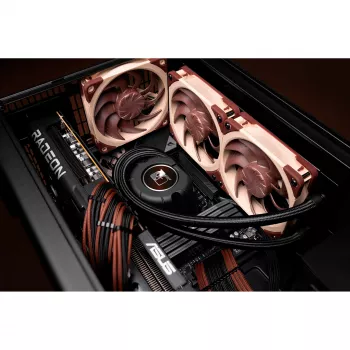 Arrefecedor de CPU a ar Noctua NL-LC1-24 Low-Profile para AMD AM4 (Ryzen) - preto/castanho