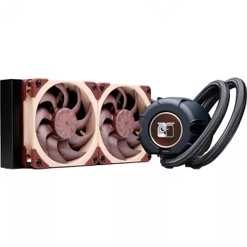 Arrefecedor de CPU a ar Noctua NL-LC1-24 Low-Profile para AMD AM4 (Ryzen) - preto/castanho
