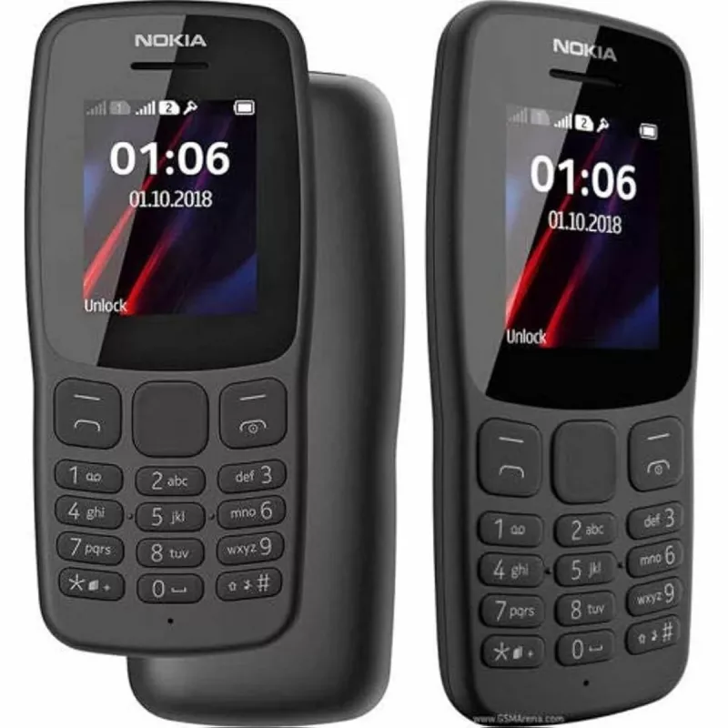 Nokia 106 TA-1114 Dual SIM 4MB preto OEM