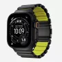 Pulseira NOMAD Stratos Band - pulseira de titânio para Apple Watch 49mm com FKM (Black Titanium, Volt FKM)