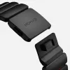 NOMAD Stratos Band - pulseira de titânio para Apple Watch 49mm com FKM (Black Titanium, Ultra Orange FKM)