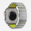 NOMAD Stratos Band - pulseira de titânio para Apple Watch 49mm com FKM (Natural Titanium, Volt FKM)