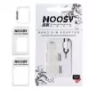 Noosy NS-SIM-WH kit de adaptadores de cartão SIM branco (Nano/Micro para Micro/Standard, 3 adaptadores + pino de ejeção)