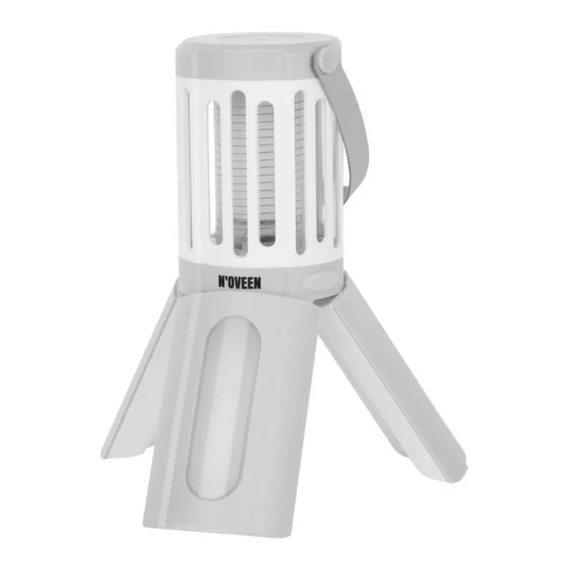 Lâmpada exterminadora de insetos 2em1 Noveen com luz LED, IPX4 à prova de água, alcance 40m², 1000V, a pilhas
