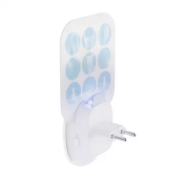 Noveen lâmpada inseticida 2in1 Bug Zapper + luz noturna ficha ajustável até 30 m²