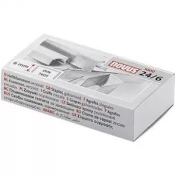 NOVUS 24/6 Agrafos galvanizados, 1000 unid., norma DIN 040-0158