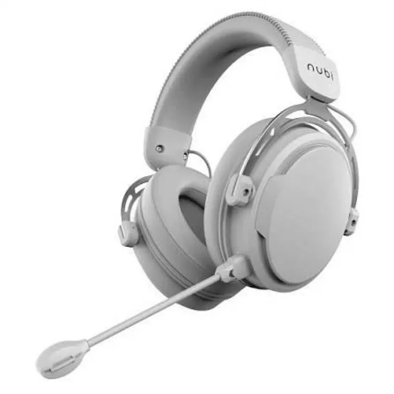 Nubi NH1 auscultadores com microfone, branco