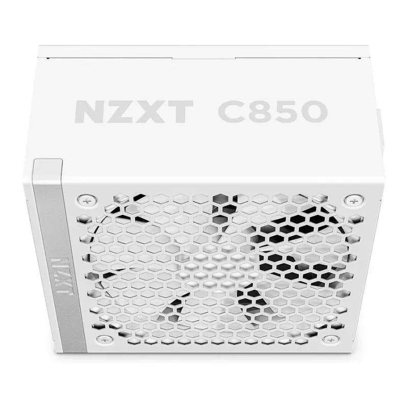 Fonte de alimentação NZXT C850 Gold ATX 3.1 totalmente modular - 850W, 80 PLUS Gold, branco