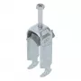 OBO Bettermann BS-H2-K-22 FT Abraçadeira em U de duas peças, 16-22 mm, aço galvanizado a quente (série 2056)