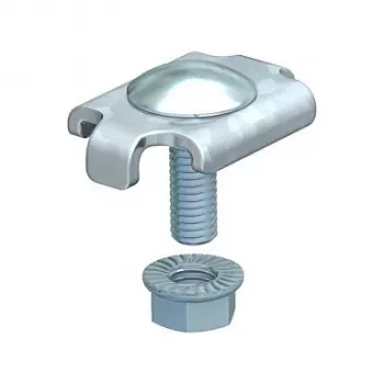 OBO Bettermann GKS 34 FT Peça de fixação para fixação de calhas de grelha, aço galvanizado a quente