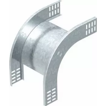 OBO Bettermann curva vertical RBV 610 F FS 90° para baixo 60x100mm galvanizado a fogo 7007055