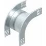 OBO Bettermann curva vertical RBV 610 F FS 90° para baixo 60x100mm galvanizado a fogo 7007055
