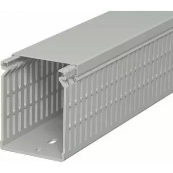 Calha de cabos OBO BETTERMANN LK4 N 80x60x2000mm cinzento PVC ranhurada gestão de cabos 6178229