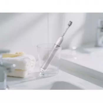 Escova de dentes elétrica Oclean Ease Pro Silver com tecnologia sónica, 5 modos de escovagem, carregamento USB-C, à prova de água IPX7, 180 dias de autonomia