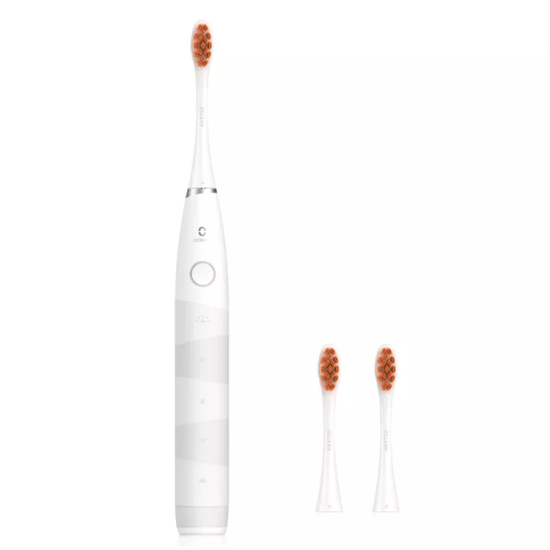 OCLEAN Flow S Branco Escova de Dentes Elétrica Sónica, 38.000 VPM, 5 Modos, USB-C, IPX7, Bateria de 180 Dias