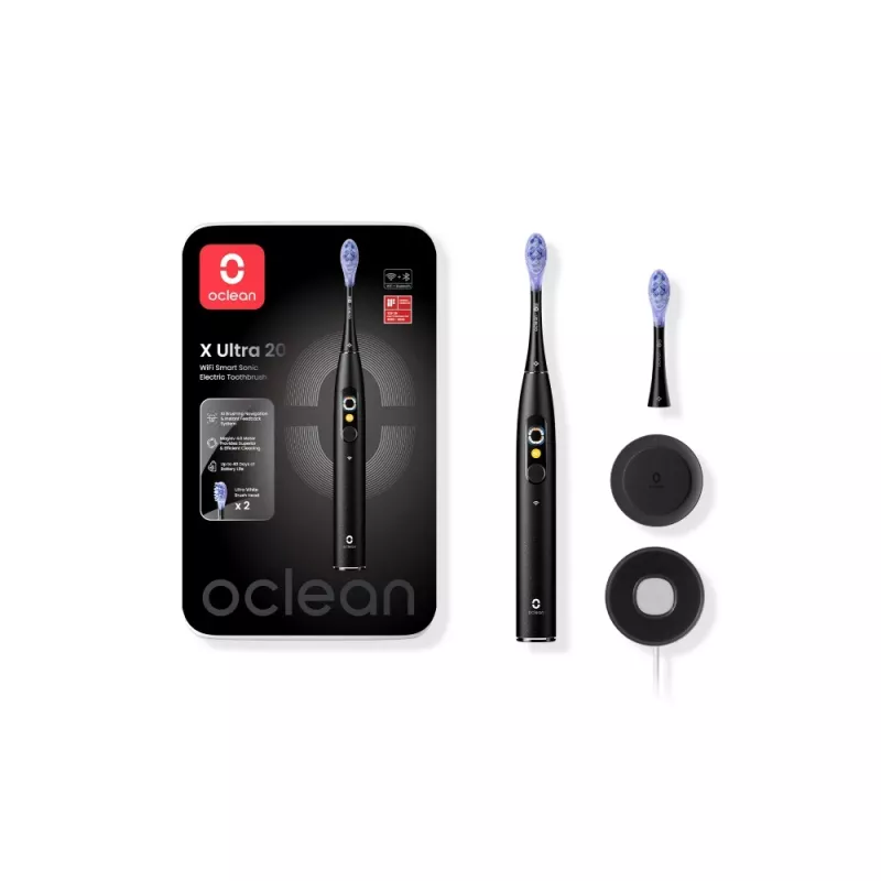 Escova de dentes elétrica OCLEAN X Ultra 20 preto